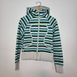 Lululemon Athletica Striped Scuba Jacket Size 4